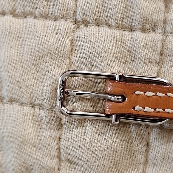 Hermes Natural Leather Palladium Quadruple Tour Bracelet - Picture 15 of 15